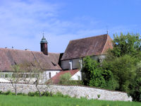 Die Klosterkirche auf der Insel Reichenau im Bodensee